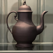 Load image into Gallery viewer, Antique Wedgewood Black Basalt Coffee Pot