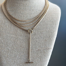Load image into Gallery viewer, Box Chain Necklace w/ Toggle Clasp