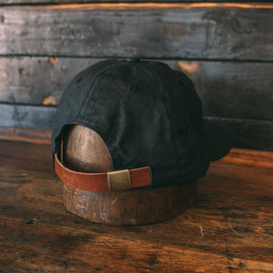 Baseball Cap/Hat - Waxed Black