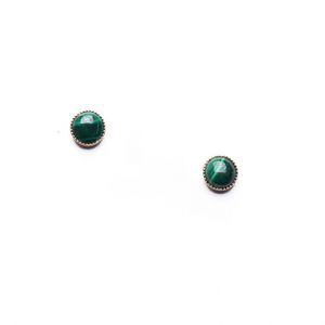 Simple Studs | Opal, Malachite or Moonstone