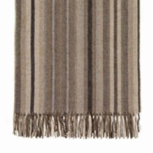 Load image into Gallery viewer, Natural/Stripe Lambswool Throw