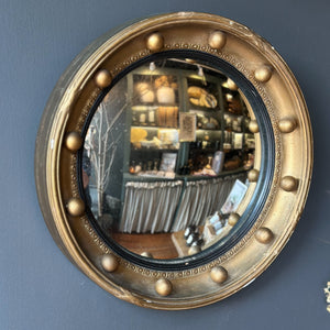 Antique English Bullseye Mirror