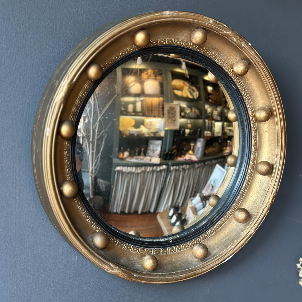 Antique English Bullseye Mirror