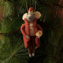 Load image into Gallery viewer, King Mouse Felt Ornament