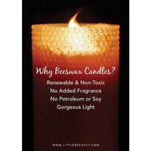 Load image into Gallery viewer, 6" Hand-Rolled Pure Beeswax Pillar Candle