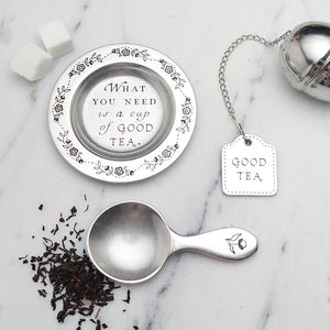 Tea Infuser with Pewter Tag