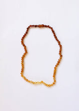 Load image into Gallery viewer, Raw Baltic Amber + Sunflower || Necklace ||: 16" Adult Necklace