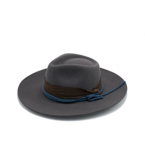 Loki Gunmetal Grey Argentine Wool Fedora