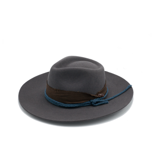 Loki Gunmetal Grey Argentine Wool Fedora