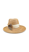 Load image into Gallery viewer, Textured Straw Fedora Hat