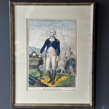 Load image into Gallery viewer, Washington in the Field Currier &amp; Ives Print