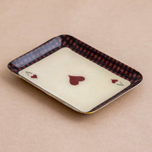 Load image into Gallery viewer, Rectangular Ace of Hearts Enamel Tray