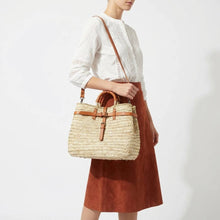 Load image into Gallery viewer, Woven Birkin Style Straw Bag XS