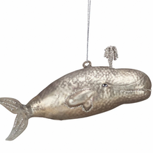 Load image into Gallery viewer, Glass Gray Whale Ornament