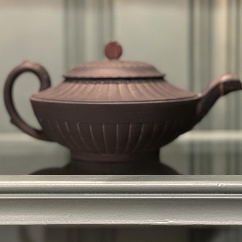 Vintage Wedgewood Black Basalt Tea Pot