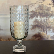 Load image into Gallery viewer, Circle Cut Hurricane Lamp in Two Sizes