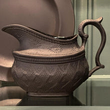 Load image into Gallery viewer, Antique British Black Basalt Creamer