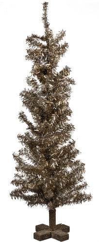 Silver Tinsel Christmas Tree