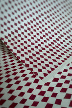 Load image into Gallery viewer, DIAMOND RED HARLEQUIN HOLIDAY CHRISTMAS GIFT WRAP