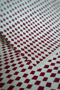 DIAMOND RED HARLEQUIN HOLIDAY CHRISTMAS GIFT WRAP
