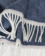 Load image into Gallery viewer, Cashmere &amp; Merino Wool Throw in dark blue