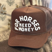 Load image into Gallery viewer, FOR HORSES TRUCKER CAP Brown &amp; Black