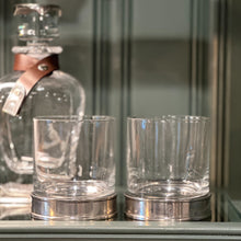 Load image into Gallery viewer, Fine Pewter Double Old Fashioned Glasses