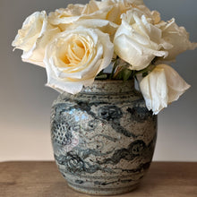 Load image into Gallery viewer, Rustic Blue &amp; White Phoenix Vase