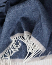Load image into Gallery viewer, Cashmere &amp; Merino Wool Throw in dark blue