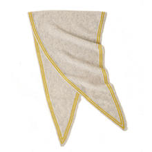 Load image into Gallery viewer, 100% Cashmere Scarf in Dark Oatmeal &amp; Red