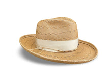 Load image into Gallery viewer, Textured Straw Fedora Hat