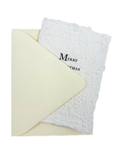 Load image into Gallery viewer, Merry Christmas on Snowflake Paper