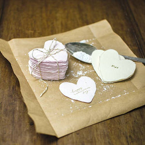 Xoxo Petite Foiled Handmade Paper Heart: Box of 6