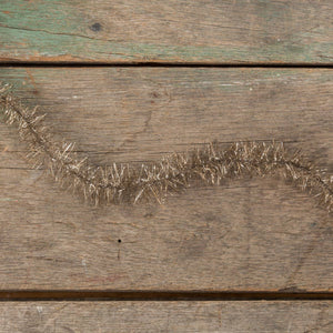 9'  VINTAGE SILVER TINSEL GARLAND