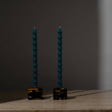 Load image into Gallery viewer, Bamboo Taper Beeswax Candles - A Pair: Alabaster White