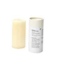 Load image into Gallery viewer, 6" Hand-Rolled Pure Beeswax Pillar Candle