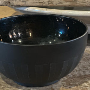 Vintage Black Basalt Bowl