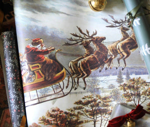 Santa Scene Wrapping Paper