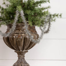 Load image into Gallery viewer, 9&#39;  VINTAGE SILVER TINSEL GARLAND