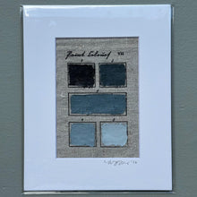 Load image into Gallery viewer, Original Color Charts on Antique Linen