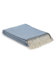 Load image into Gallery viewer, Cashmere &amp; Merino Wool Throw in Dutch Blue