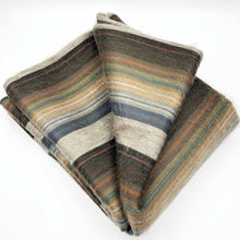 Load image into Gallery viewer, Striped Baby Alpaca Wool Throw Blanket