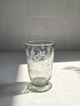 Load image into Gallery viewer, Hand Blown Etched Footed Glasses Water &amp; Wine Glasses