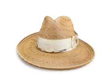 Load image into Gallery viewer, Textured Straw Fedora Hat