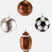 Load image into Gallery viewer, Sport Glass Ornament, 4 designs