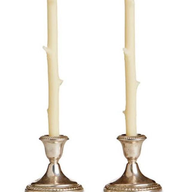 Pair of Hickory Stick Taper Candles in Various Colors