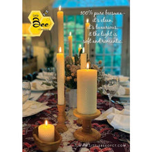 Load image into Gallery viewer, 6" Hand-Rolled Pure Beeswax Pillar Candle