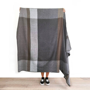 Plaid Alpaca Throw