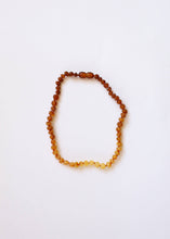 Load image into Gallery viewer, Raw Baltic Amber + Sunflower || Necklace ||: 16" Adult Necklace