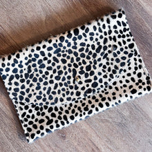 Load image into Gallery viewer, Envelope Pouch - Leopard Hair on Hide